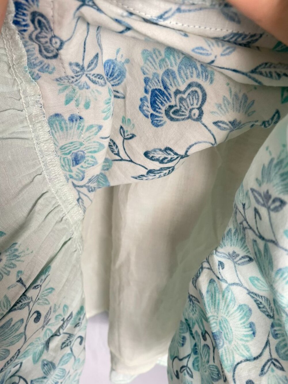 Floral Hawaiian Swing Cottagecore Peasant Grandmacore Cotton Pockets Dress XL - Picture 9 of 13
